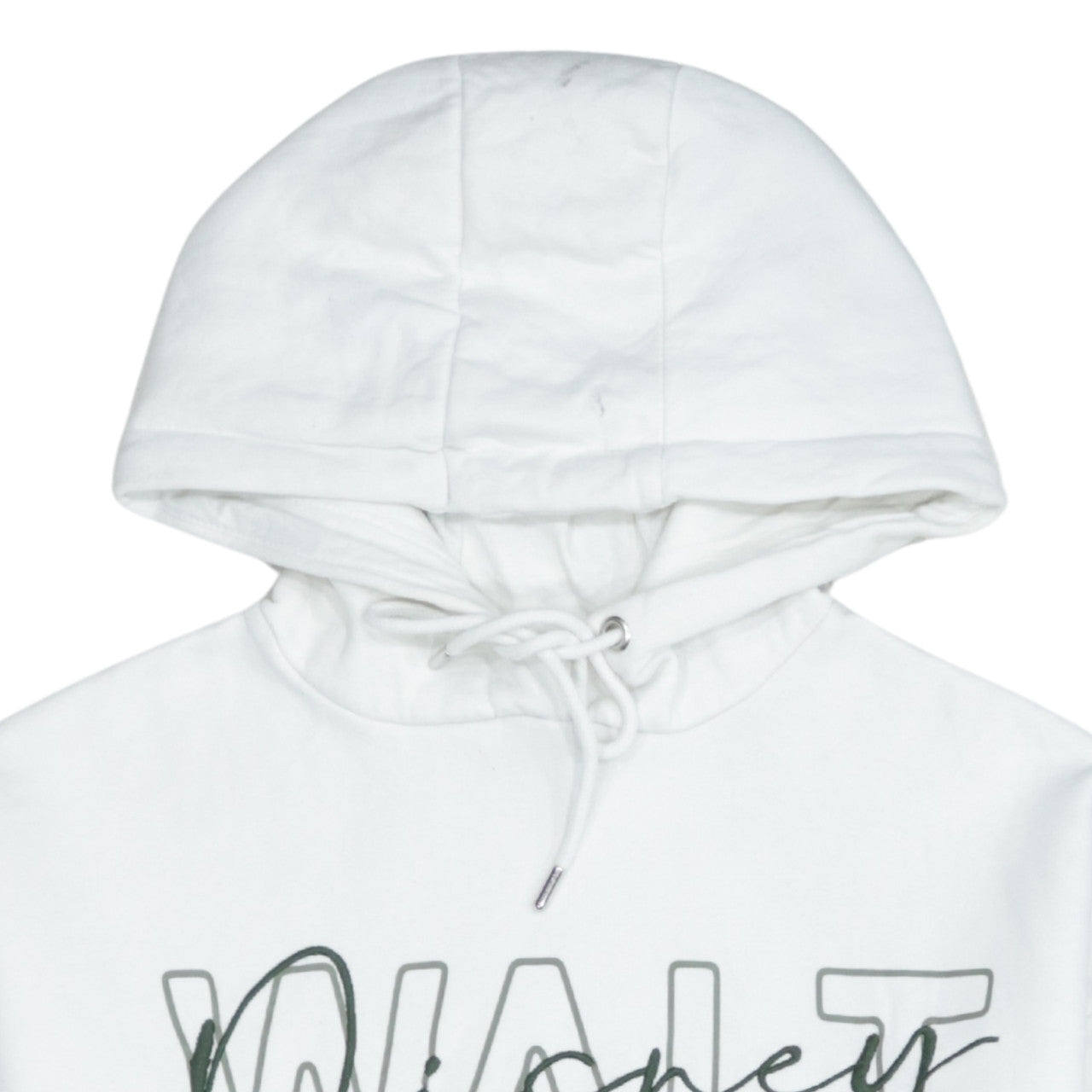 Disney Women’s White Pullover Hoodie XS Graphic Print Walt Design