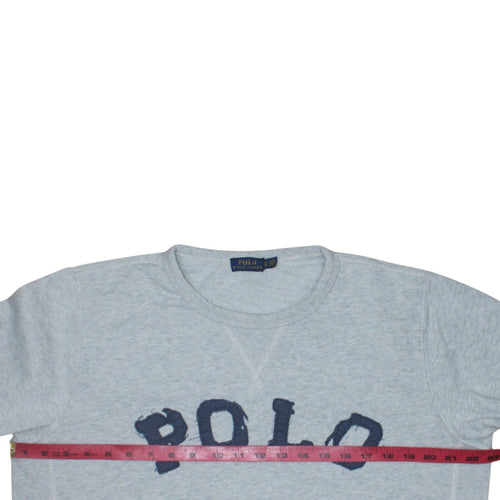 Polo Ralph Lauren Women’s Grey Pullover Sweatshirt XL Logo Cotton Blend