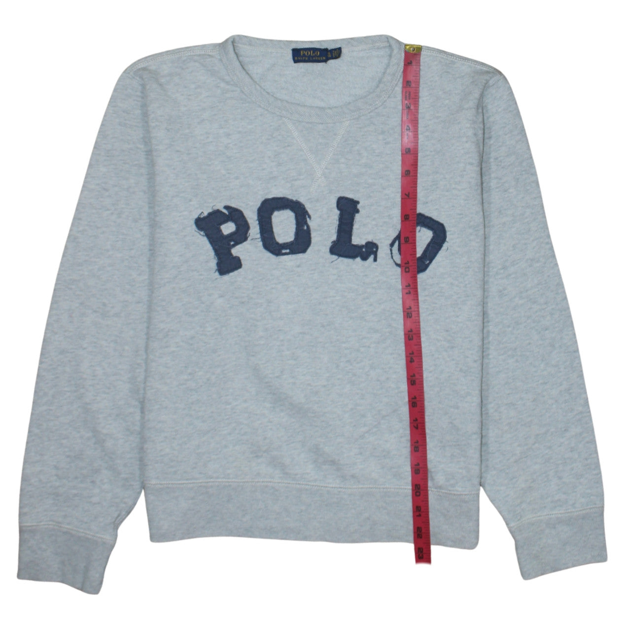 Polo Ralph Lauren Women’s Grey Pullover Sweatshirt XL Logo Cotton Blend