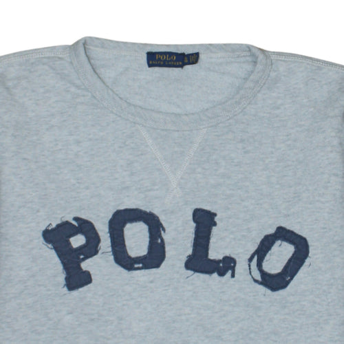 Polo Ralph Lauren Women’s Grey Pullover Sweatshirt XL Logo Cotton Blend