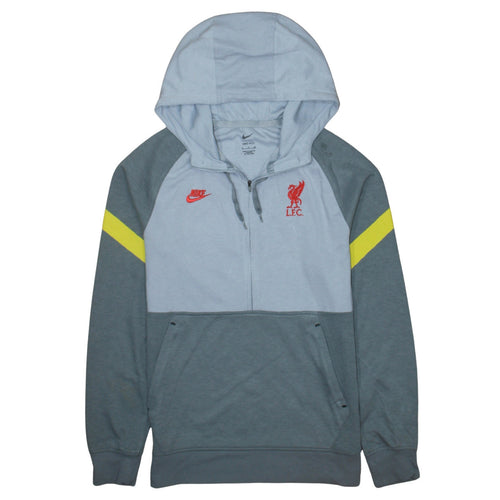 Nike Men's Grey LFC Dri-Fit 1/2 Zip Hoodie Size S