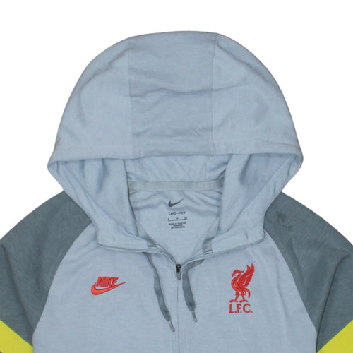 Nike Men's Grey LFC Dri-Fit 1/2 Zip Hoodie Size S