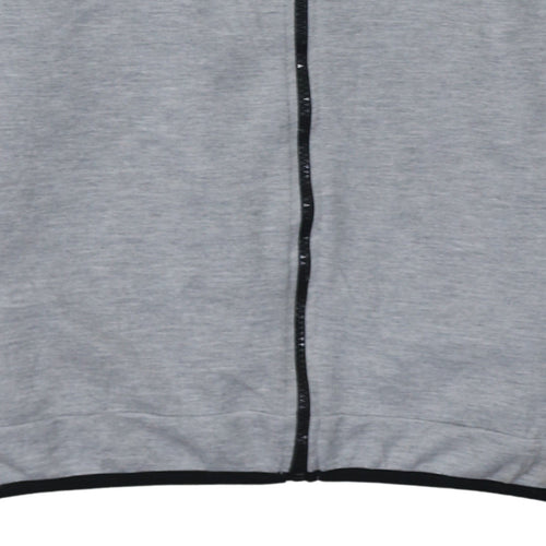 Nike Men's Black Grey Full Zip Dri-FIT Hoodie 2XL Athletic Fit