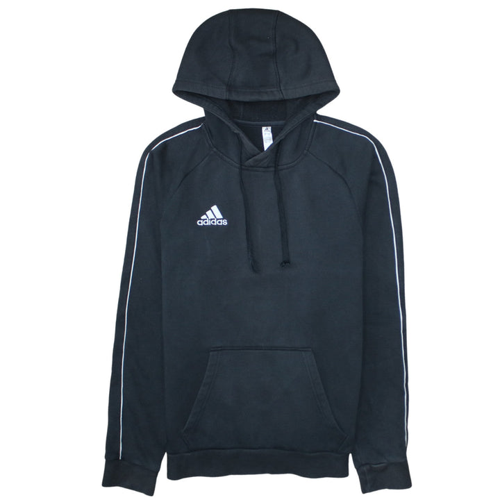 Adidas Men's Black XS Pullover Hoodie with Logo and Pockets