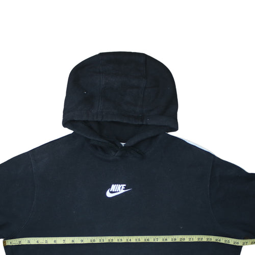 Nike Men's Black Pullover Hoodie L Logo Sports Fleece Sweatshirt