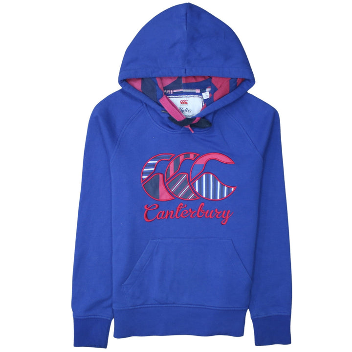 Canterbury Women's Blue Uglies Hoodie Size 12 Cotton Blend Pullover