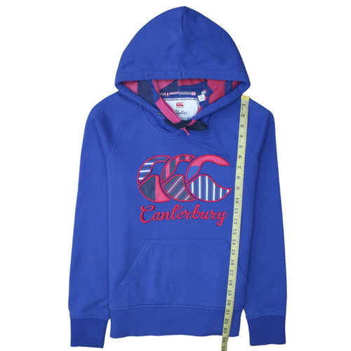 Canterbury Women's Blue Uglies Hoodie Size 12 Cotton Blend Pullover