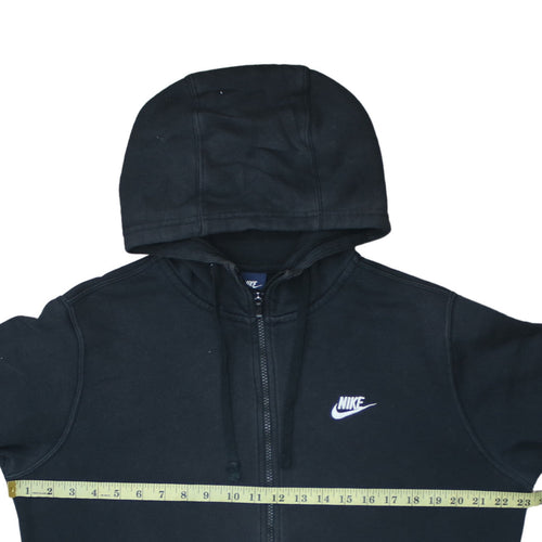 Nike Men's Black Full Zip Hoodie Size M Fleece Sportswear