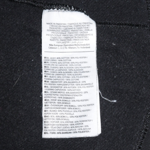Nike Men's Black Full Zip Hoodie Size M Fleece Sportswear