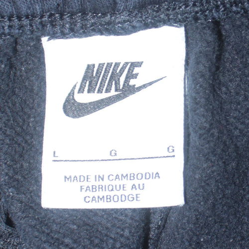Nike Men's Black Fleece Sweatpants L Regular Fit Cuffed Joggers