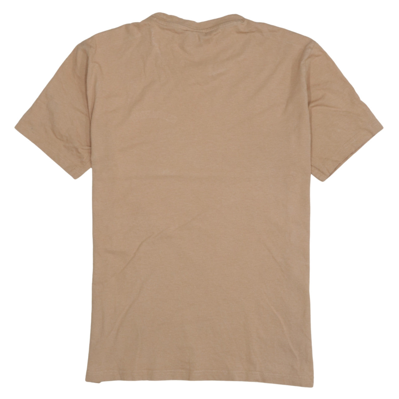 Champion Men's Beige Embroidered Logo Short Sleeve T-Shirt Size S