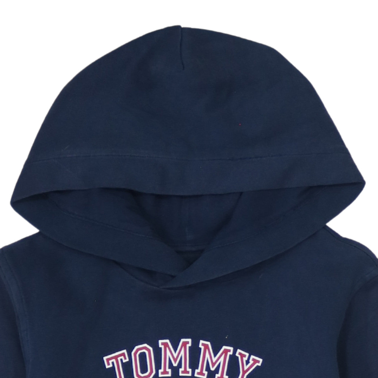 Tommy Hilfiger Boys Navy Pullover Hoodie Size 152 Cotton Blend