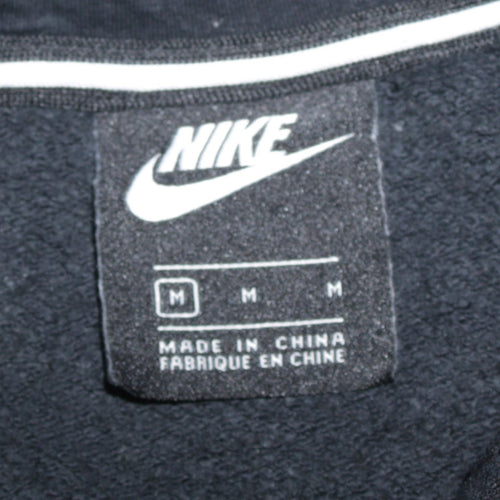 Nike Men's Black M Full Zip Hoodie with Logo and Pockets