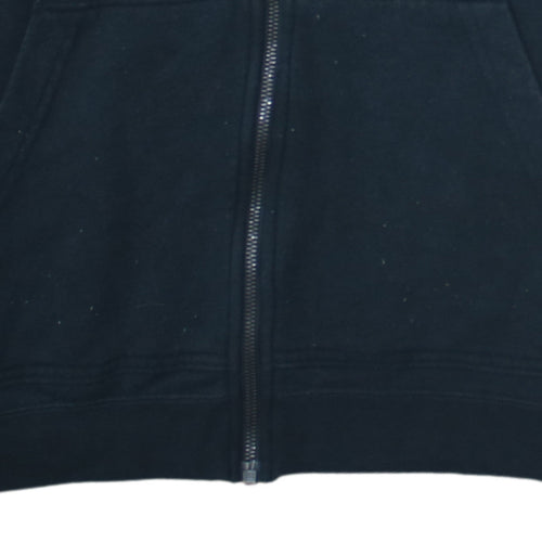 Nike Men's Black M Full Zip Hoodie with Logo and Pockets