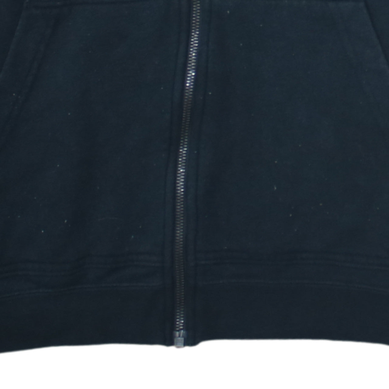 Nike Men's Black M Full Zip Hoodie with Logo and Pockets