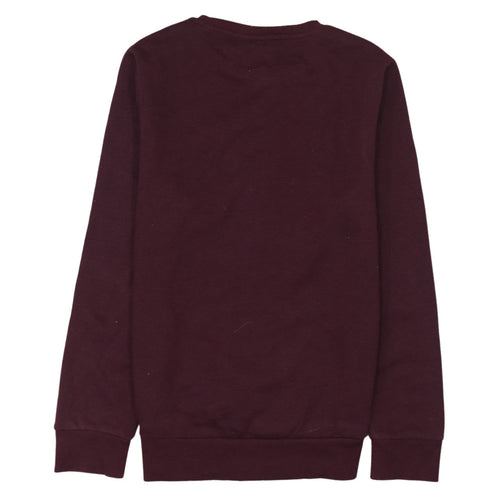 Primark Harry Potter Burgundy Sweatshirt Women 2XS Crew Neck Pullover