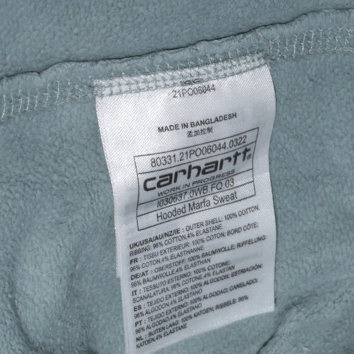 Carhartt Men's Blue Cotton Pullover Hoodie Size L