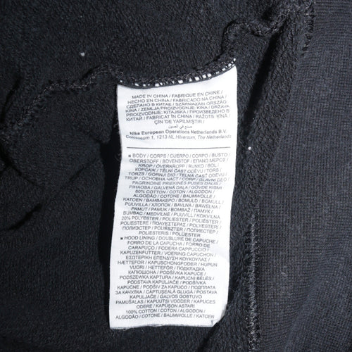 Nike Men's Black XS Pullover Hoodie Fleece Logo Sportswear