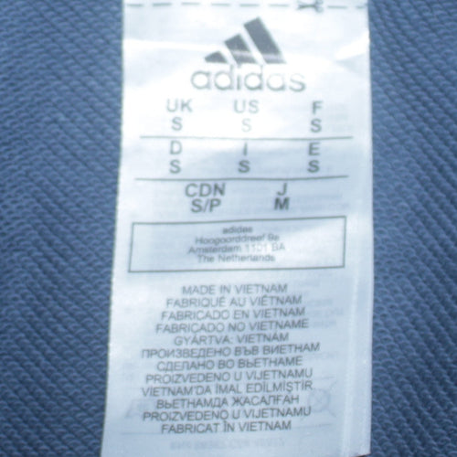 Adidas Men's Blue Pullover Hoodie Small Logo Sportswear