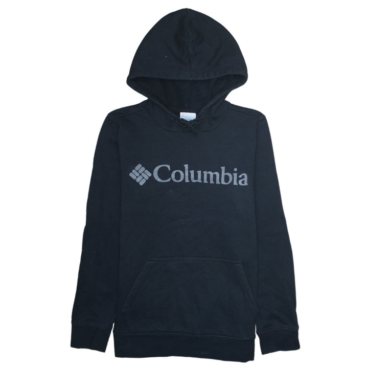 Columbia Men's Black XS Pullover Fleece Hoodie Outdoor Logo