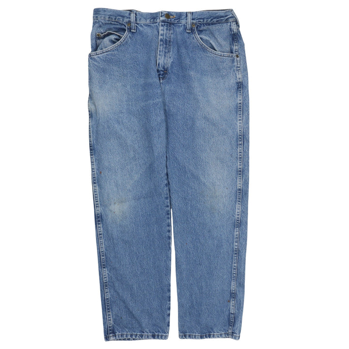 Wrangler Men's Blue 36x30 Regular Straight Fit Denim Jeans