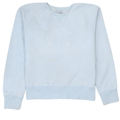 Nike Girls Blue Air Sweatshirt Size 14-15 Years Pullover Crew Neck