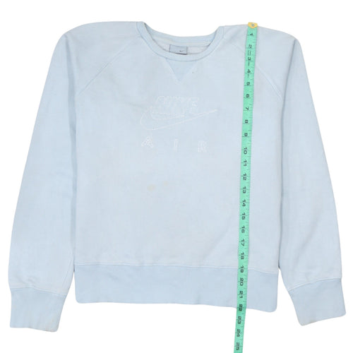 Nike Girls Blue Air Sweatshirt Size 14-15 Years Pullover Crew Neck