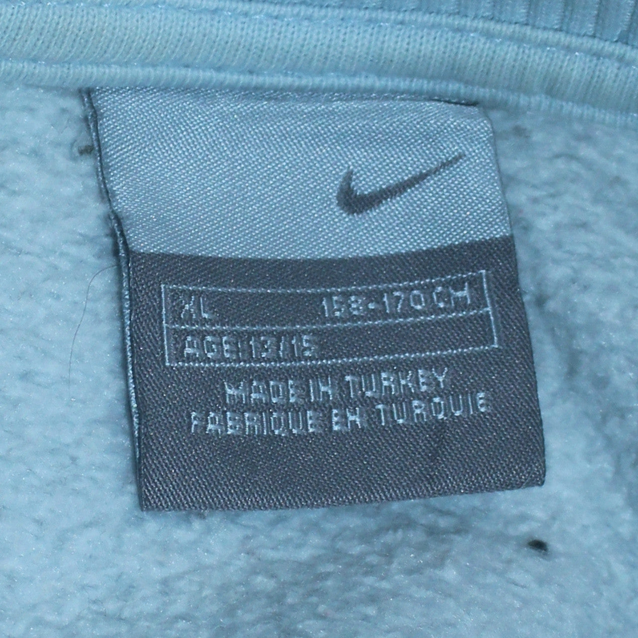Nike Girls Blue Air Sweatshirt Size 14-15 Years Pullover Crew Neck