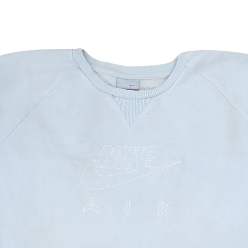 Nike Girls Blue Air Sweatshirt Size 14-15 Years Pullover Crew Neck