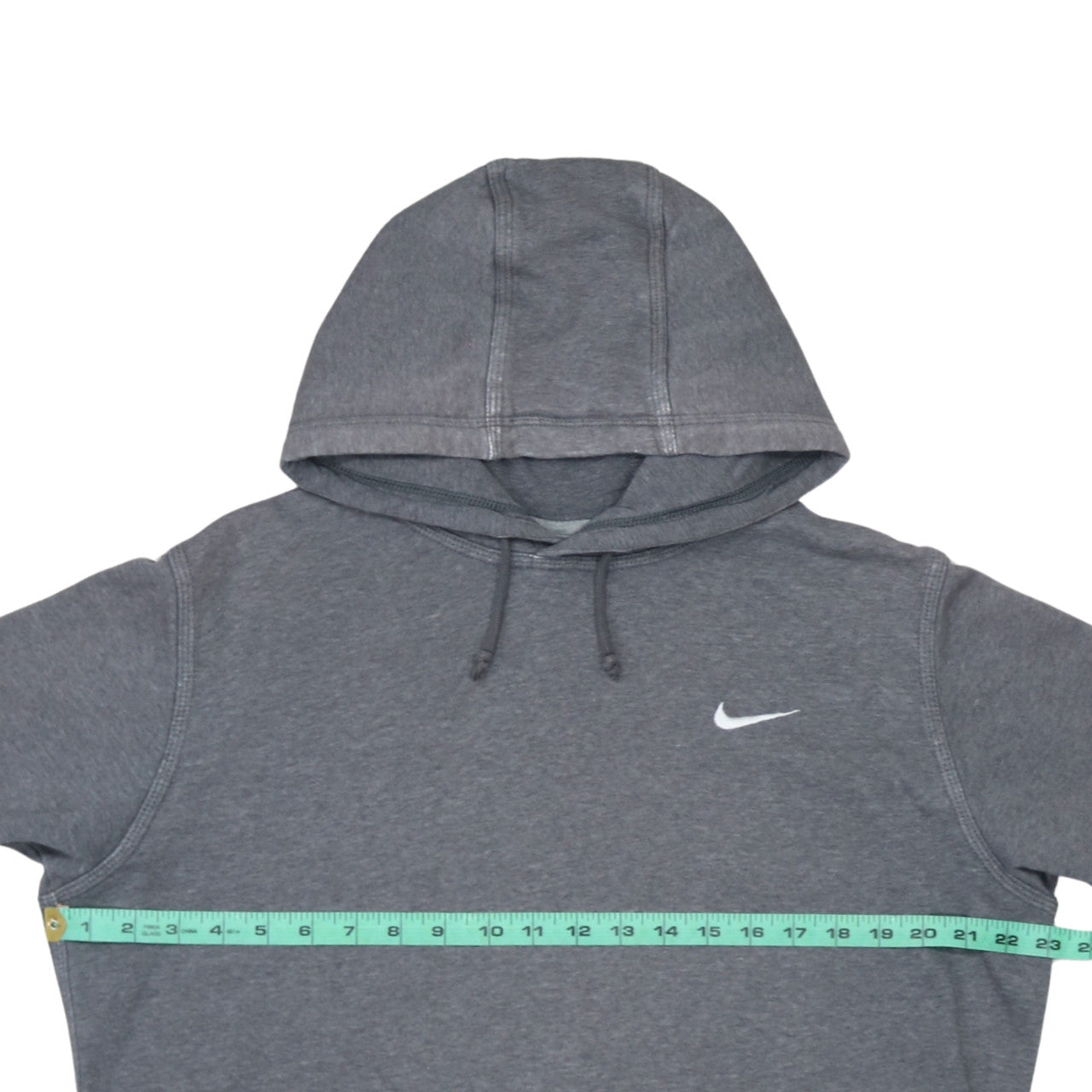 Nike Men's Grey Pullover Hoodie Large Regular Fit Fleece Sweatshirt
