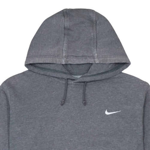 Nike Men's Grey Pullover Hoodie Large Regular Fit Fleece Sweatshirt