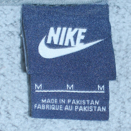 Nike Men's Black Pullover Hoodie Medium Embroidered Sportswear