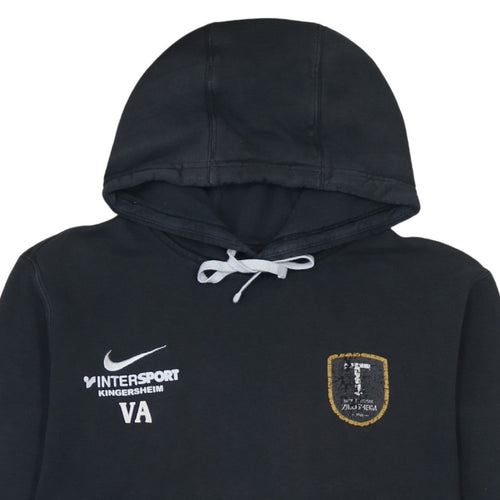Nike Men's Black Pullover Hoodie Medium Embroidered Sportswear