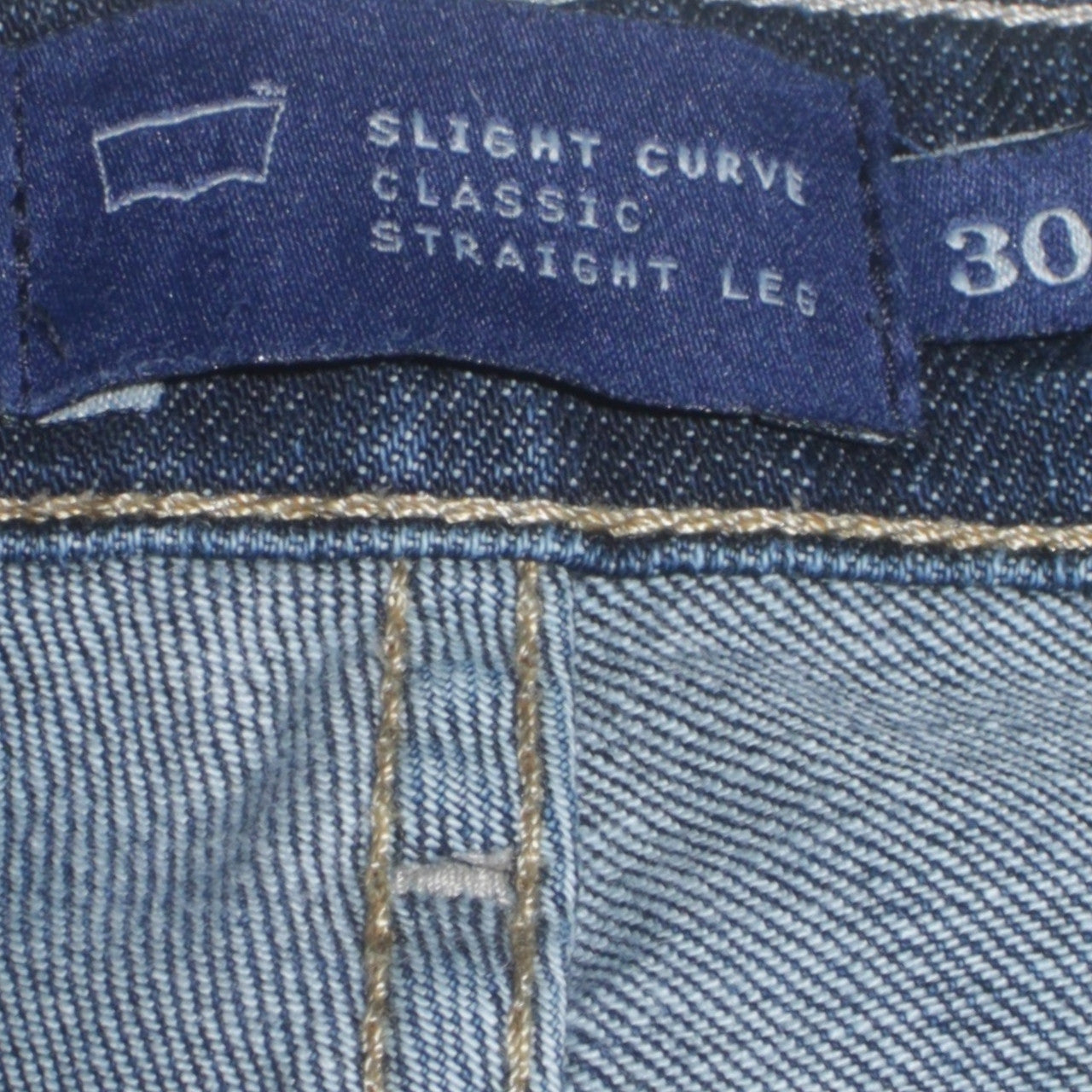 Levi's Womens Blue 30 Classic Straight Leg Jeans