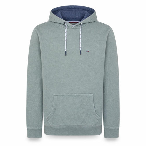 Tommy Hilfiger Denim Men's Green Pullover Hoodie M Cotton Blend