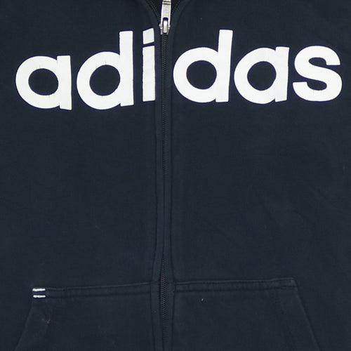 Adidas Men's Black Full Zip Hoodie Small Sports Fleece