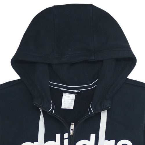 Adidas Men's Black Full Zip Hoodie Small Sports Fleece