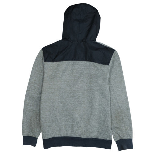 Nike Men's Grey Full Zip Hoodie Large Sports Fleece Jacket