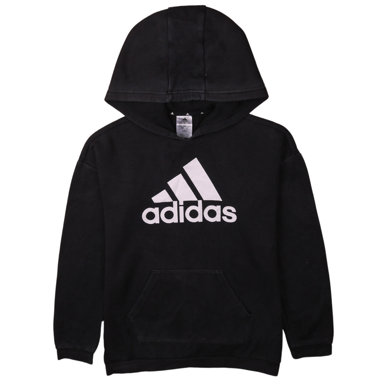 Adidas Womens Black Pullover Hoodie Small Hooded Sweatshirt Casual