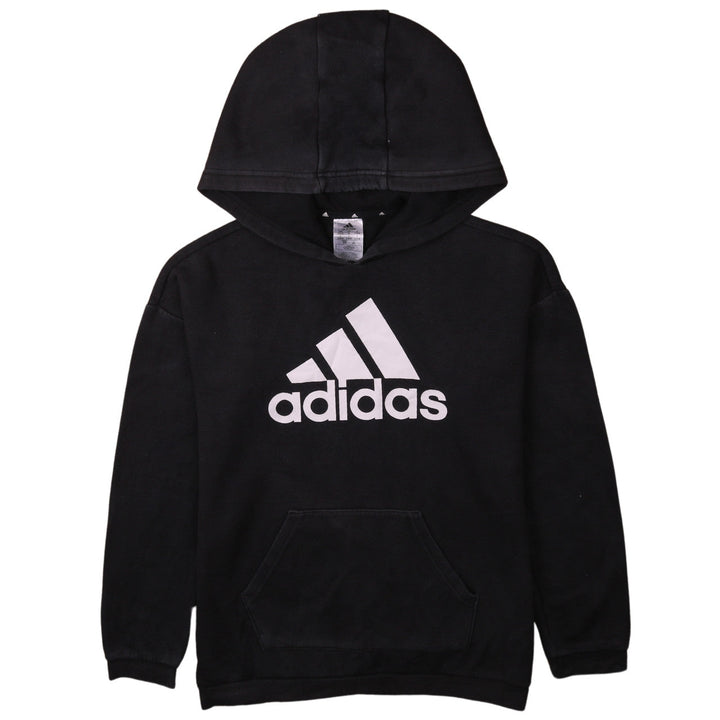 Adidas Womens Black Pullover Hoodie Small Hooded Sweatshirt Casual