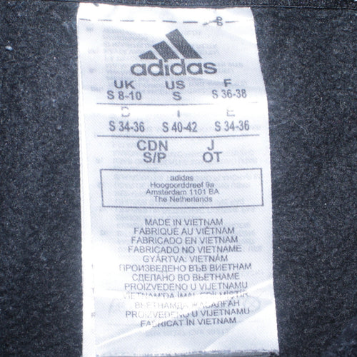 Adidas Womens Black Pullover Hoodie Small Hooded Sweatshirt Casual