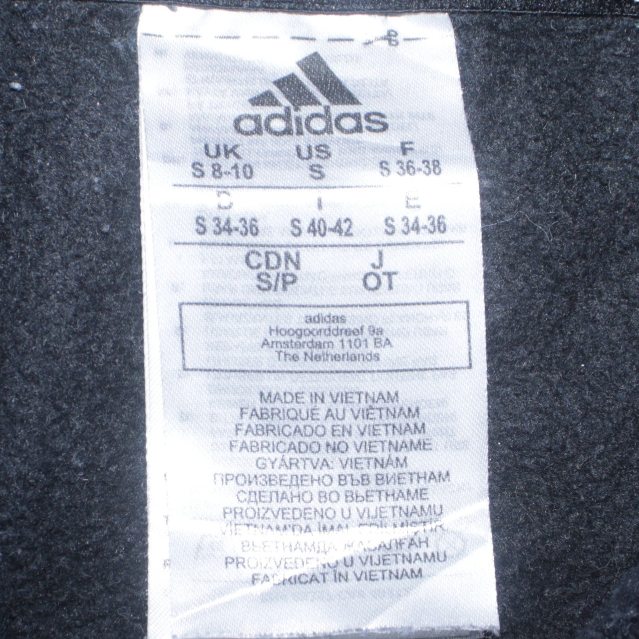 Adidas Womens Black Pullover Hoodie Small Hooded Sweatshirt Casual