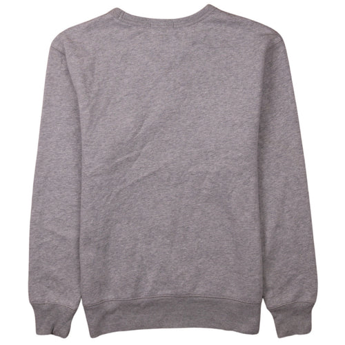 GAP Women Grey Original Logo Crew Neck Pullover Sweatshirt XS