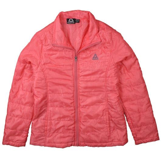 Reebok Women's Pink Puffer Jacket Size M Lightweight Casual