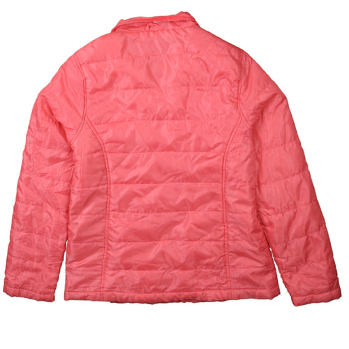 Reebok Women's Pink Puffer Jacket Size M Lightweight Casual