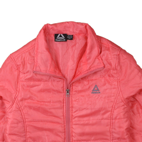 Reebok Women's Pink Puffer Jacket Size M Lightweight Casual