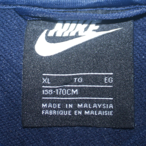 Nike Boys Blue Full Zip Colourblock Sweatshirt XL 158cm