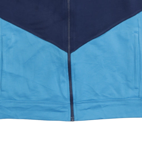 Nike Boys Blue Full Zip Colourblock Sweatshirt XL 158cm