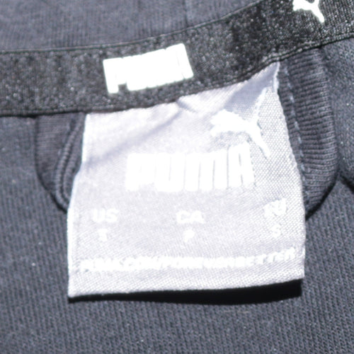 Puma Men's Black Small 1/4 Zip Pullover Hoodie Fleece Sweatshirt