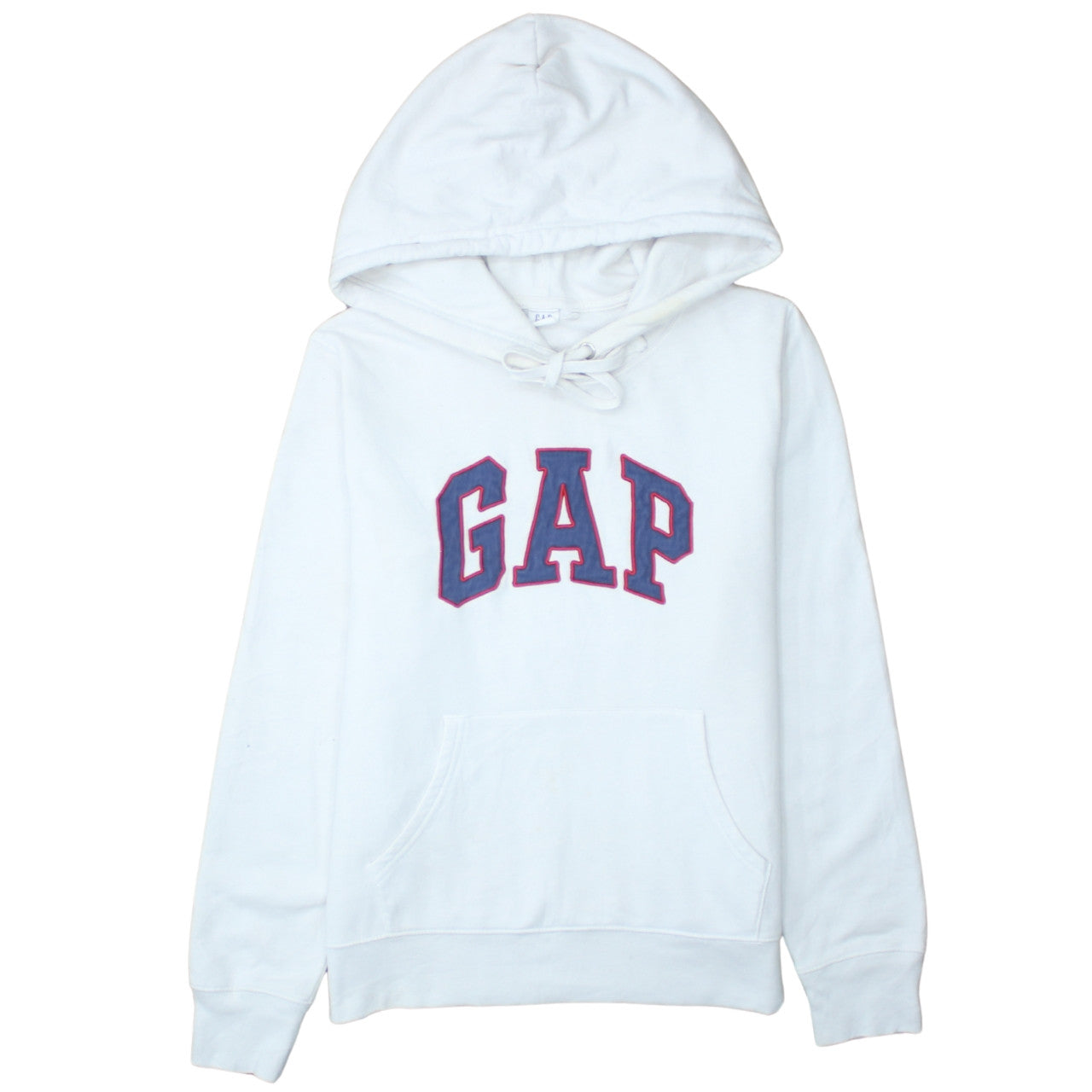 GAP Women White Pullover Hoodie Small Cotton Blend Casual